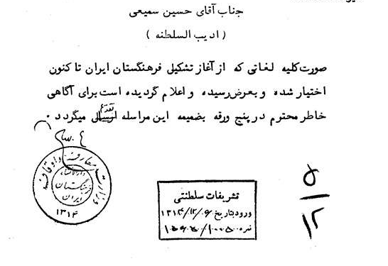 صورت اسامی تغییر یافته توسط فرهنگستان ایران در سال ۱۳۱۴