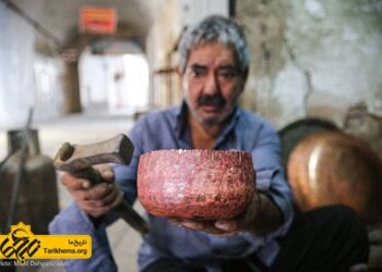 هنر اصیل مس گری در یزد