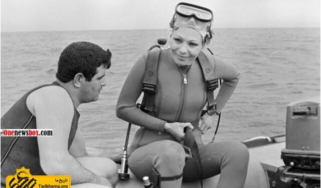 عکس‌های کمتر دیده شده از غواصی فرح دیبا در جزیره کیش