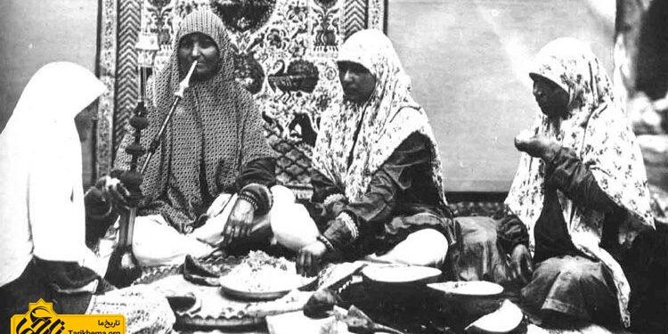 میهمانیهای زنان قاجار و پیشخدمتهایشان