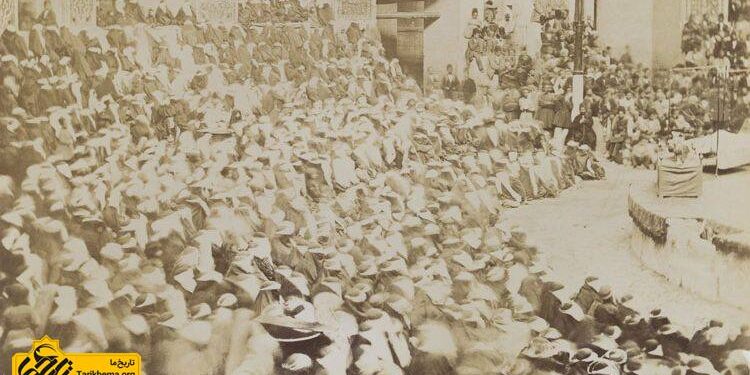 تعزیۀ زنانه و عکسی از زنان تعزیه خوان دوره قاجار