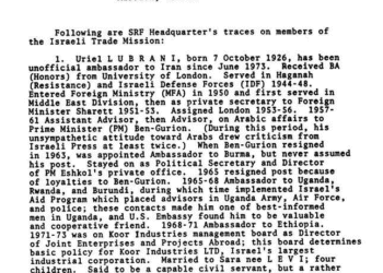 اطلاعاتی درباره اعضای سفارت اسرائیل در تهران