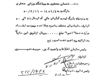 فهرست کمک‌های مالی رژیم پهلوی به شعبان جعفری
