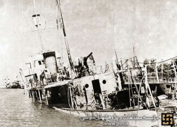 حمله ناوشکن انگلیسی به میزبانان در ساحل آبادان